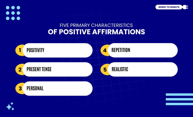 Characteristics of Positive Affirmations For Work