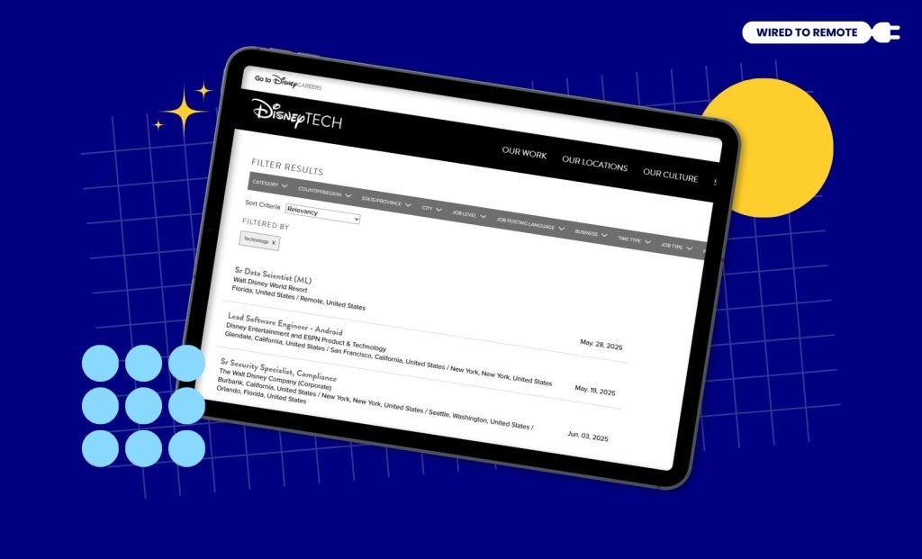 Does Disney Offer Remote Jobs
