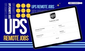 UPS remote jobs