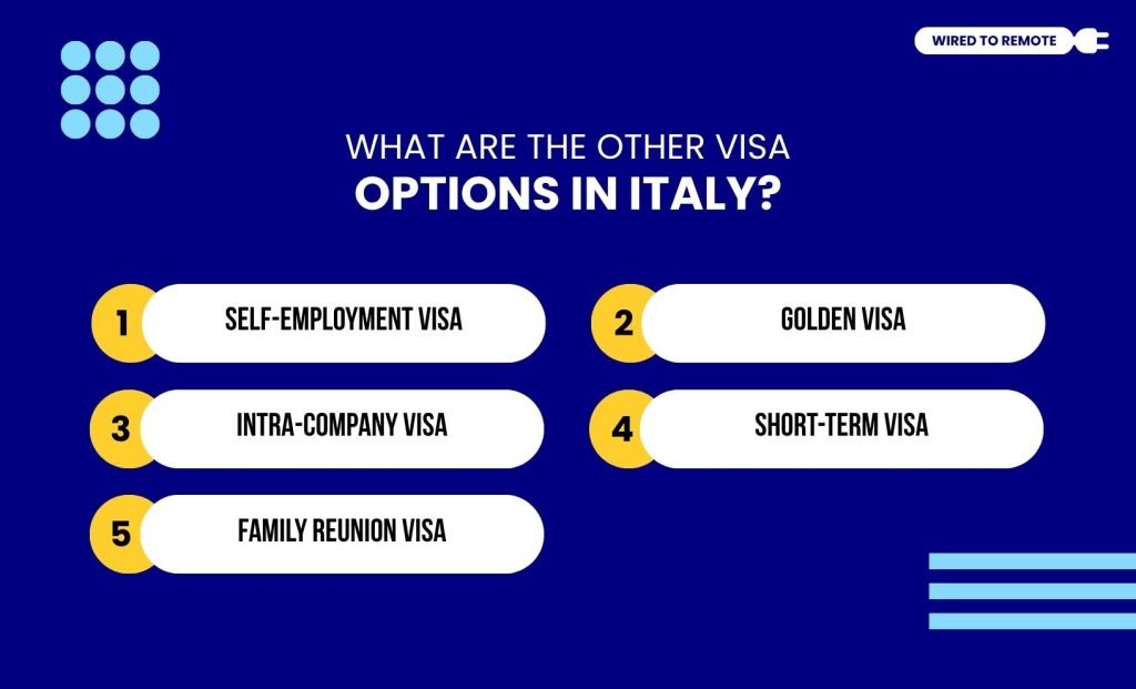 What Are The Other Visa Options In Italy