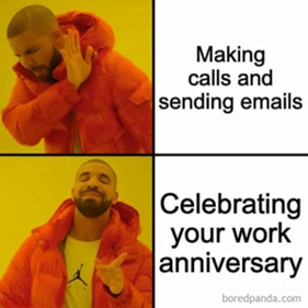 Celebrating your work anniversary