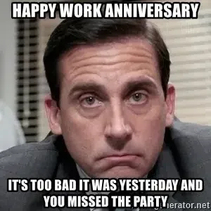 Happy work anniversary