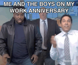 ME AND THE BOYS ON MY WORK ANNIVERSARY