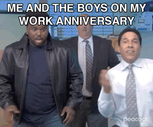 ME AND THE BOYS ON MY WORK ANNIVERSARY