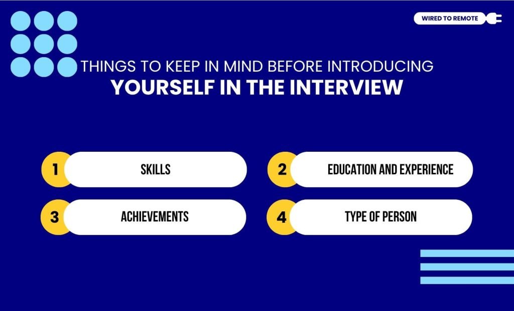 Things To Keep In Mind Before Introducing Yourself In The Interview