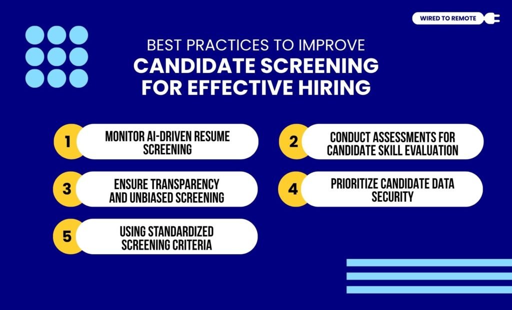 Best Practices To Improve Candidate Screening For Effective Hiring
