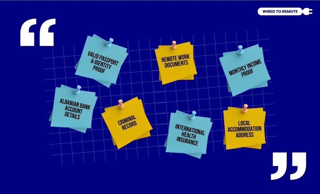 What Are The Document Requirements To Apply For The Digital Nomad Visa Of Albania