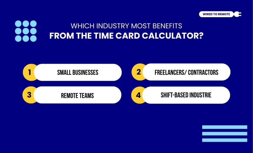 Which Industry Most Benefits From The Time Card Calculator