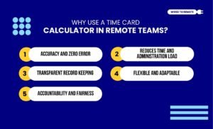 Why Use A Time Card Calculator In Remote Teams