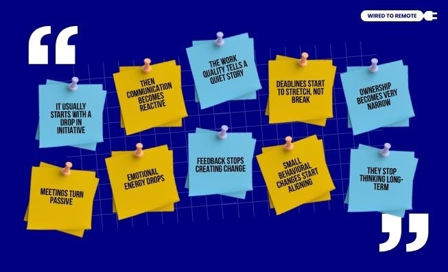 signs of a disengaged employee