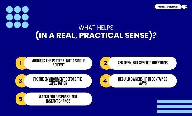 What Helps (In A Real, Practical Sense)