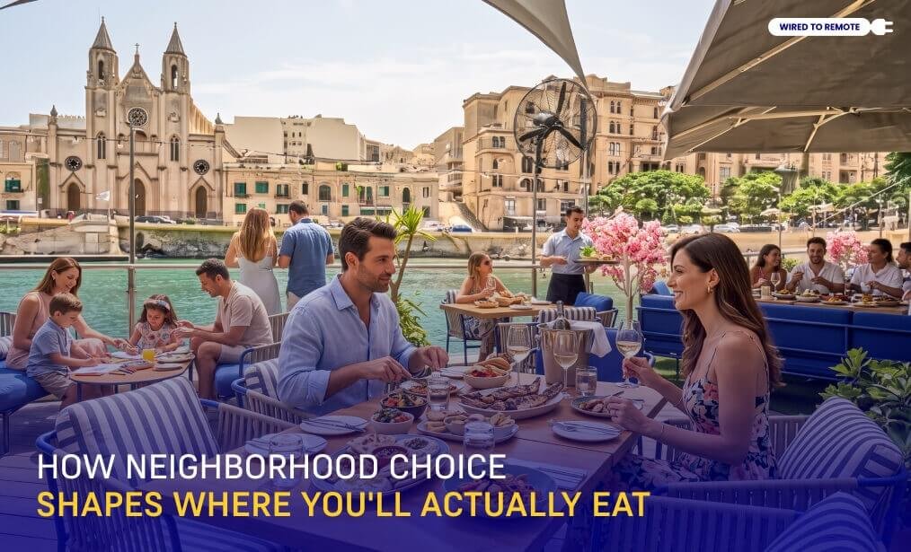 How Neighborhood Choice Shapes Where You'll Actually Eat